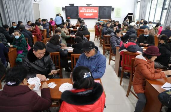 淮安市老年大学掼蛋协会举办迎新年掼蛋友谊赛